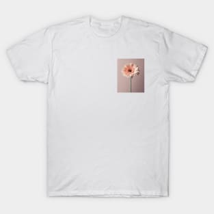 White Gerbera Daisy Artwork T-Shirt